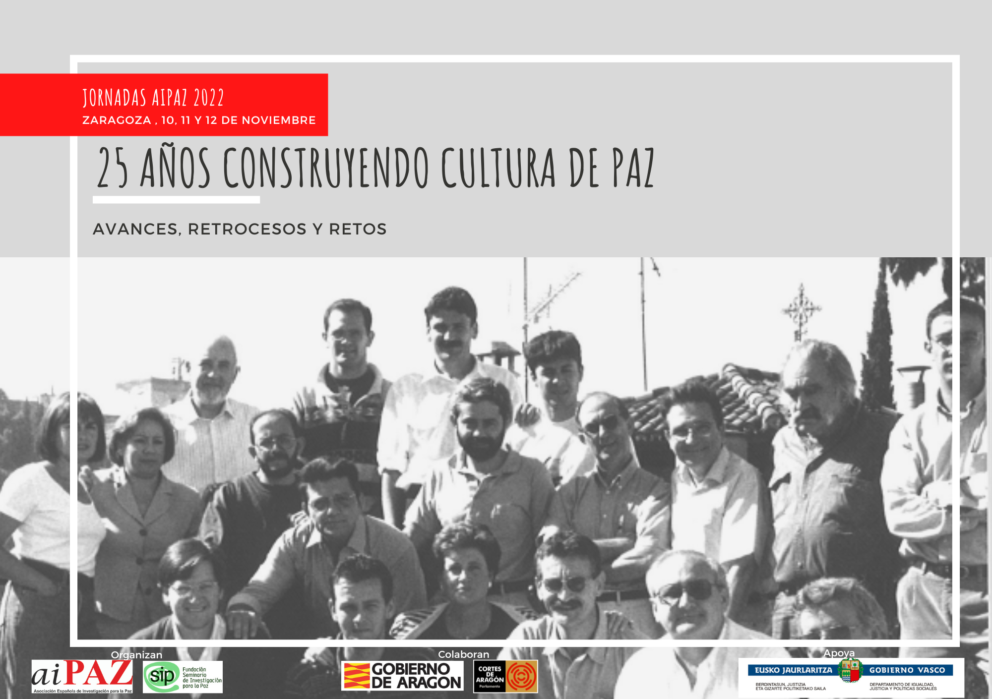 Celebramos los 25 años de AIPAZ construyendo cultura de paz en Zaragoza