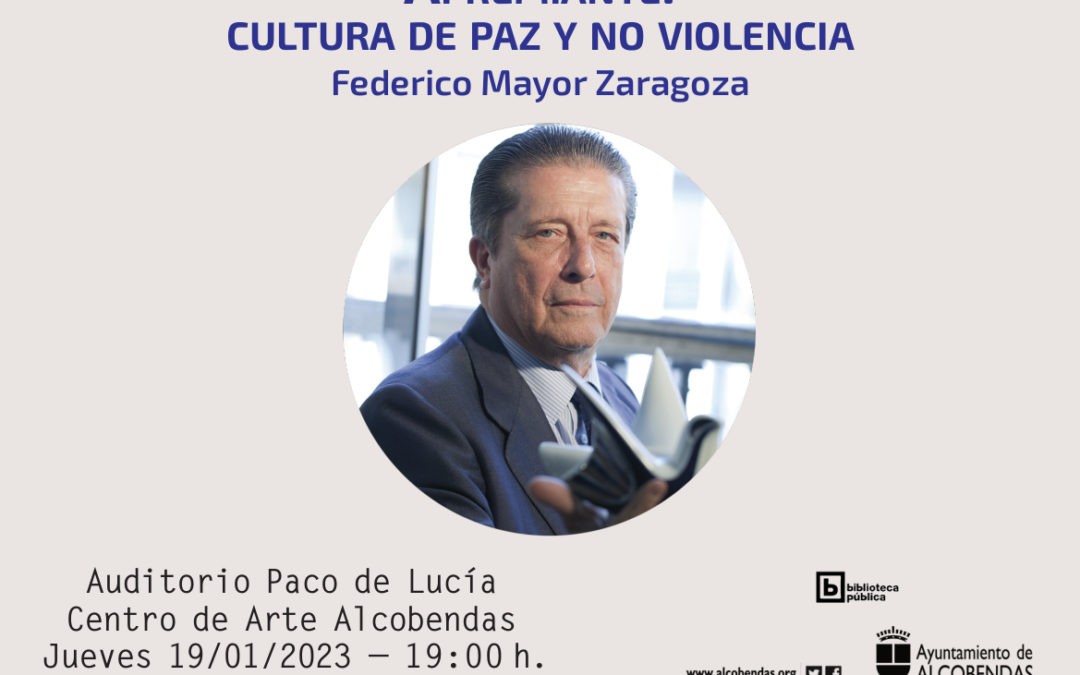 Charla «Apremiante: Cultura de paz y noviolencia» en Alcobendas