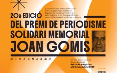 Abierta la convocatoria del Memorial Joan Gomis en su vigésimo aniversario